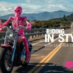 Riding in Style with Leather Lollipop's Hot Pink Skeleton