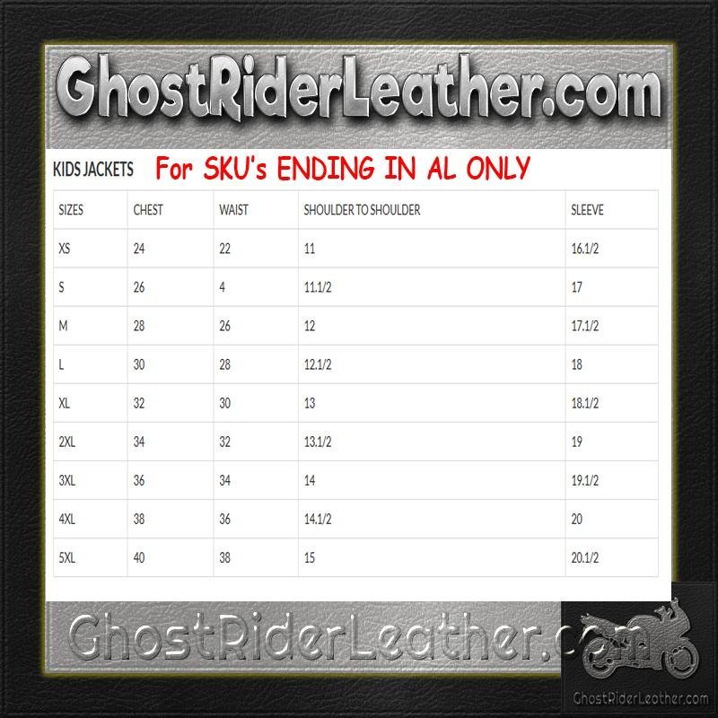 Girls - Kids Classic Biker Pink Leather Motorcycle Jacket - SKU GRL-AL2803-AL - Image 3