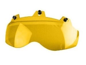 3 Snap Shorty Shield - Hard Coated - Amber - Motorcycle Helmet Accessories - 02-307-DS