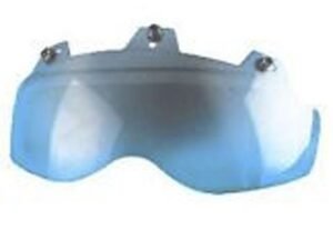 3 Snap Shorty Shield - Hard Coated - Blue Mirror - Motorcycle Helmet Accessories - 02-312-DS