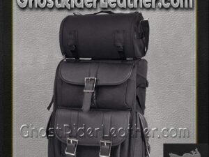 Big PVC Sissy Bar Bag - Motorcycle Luggage - Gear - SB11-NO-STUD-DL