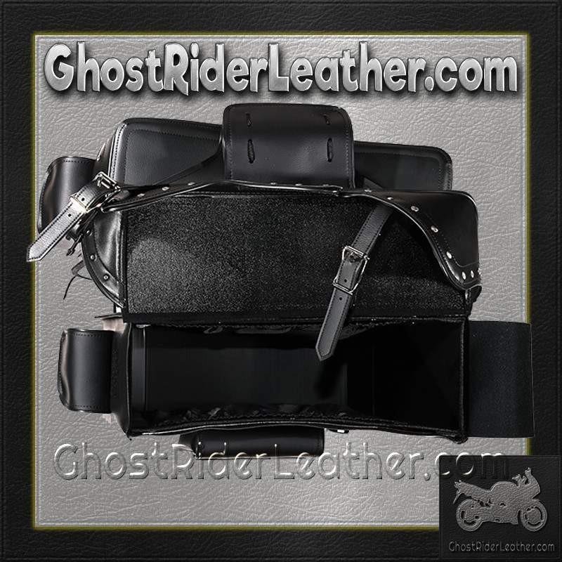 Saddlebags - Studs - Throwover - Pockets - Motorcycle - SD4085-PV-DL - Image 9