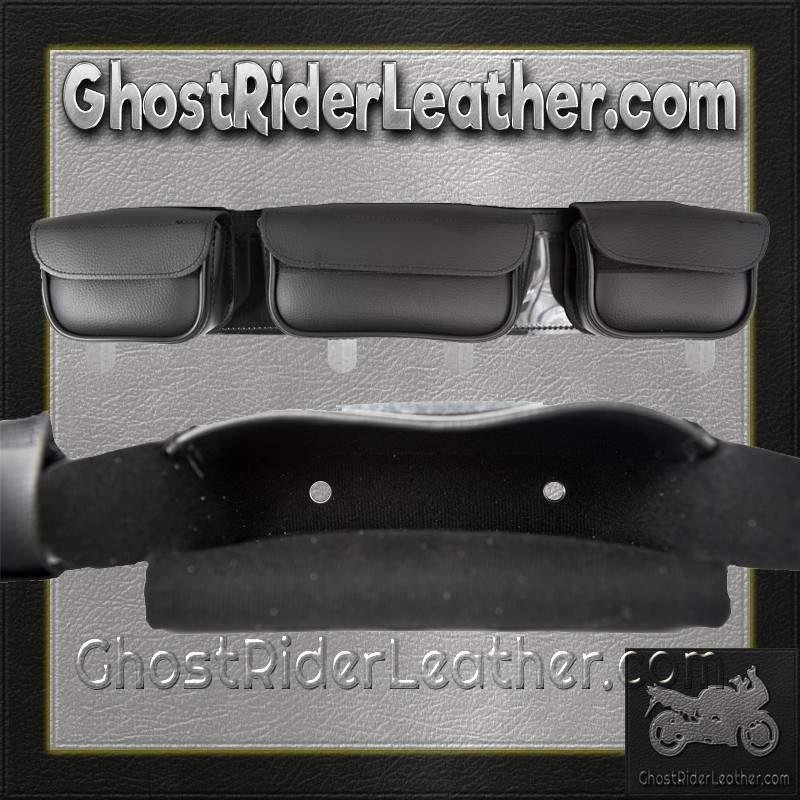 Motorcycle Windshield Bag - 3 Compartments - Luggage - WS25-DL - Image 4