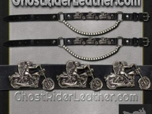 Pair of Biker Boot Chains - Motorcycle Angel - Accessories - BC1-DL