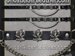 Pair of Biker Boot Chains - Rose - Motorcycle - BC7-DL