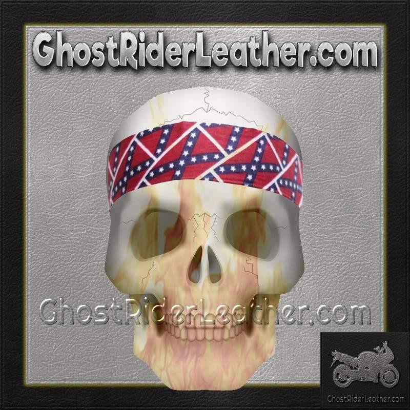 Set of Two Rebel Flag Biker Headbands - Confederate - AC9-REBEL-DL - Image 4
