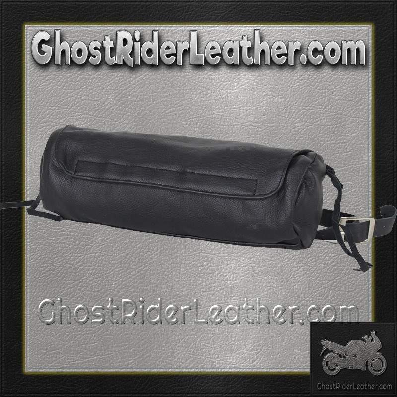 Motorcycle Tool Bag - Leather - Soft Fork Bag with Inside Pocket - TB3021-NEW-DL - Image 4