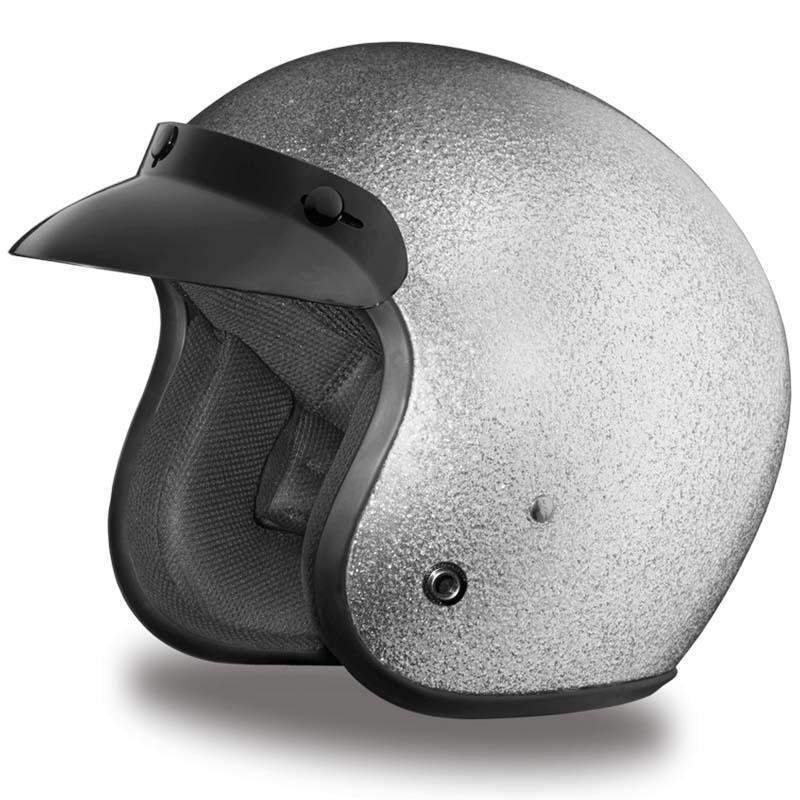 DOT Motorcycle Helmet - Metal Flake - Choice of Colors - Open Face - DC7-A-DH - Image 7