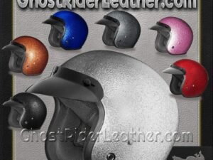 DOT Motorcycle Helmet - Metal Flake - Choice of Colors - Open Face - DC7-A-DH
