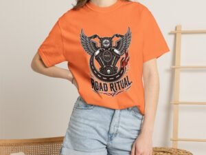 Road Ritual Motorcycle T-Shirt - Retro Biker Engine Graphic Tee