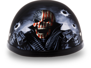 Novelty Motorcycle Helmet - Come Get 'Em - Eagle Shorty - 6002CG-DH