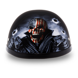 Novelty Motorcycle Helmet - Come Get 'Em - Eagle Shorty - 6002CG-DH