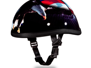 Novelty Motorcycle Helmet - Freedom Eagle - Shorty - 6002FR-DH