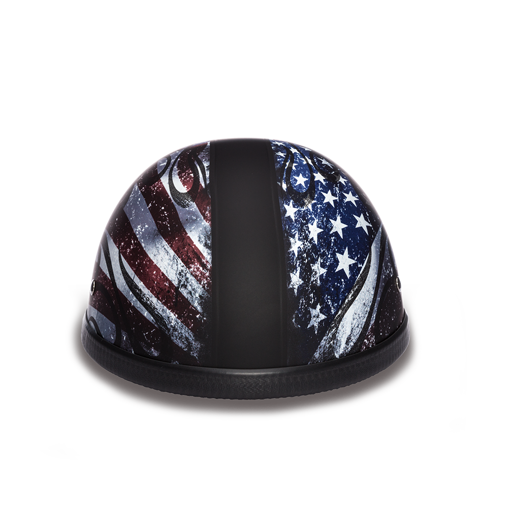 Novelty Motorcycle Helmet - USA Flag Eagle - Shorty - 6002USA-DH - Image 8