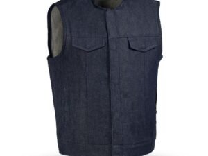 Haywood - Men's Blue Denim Motorcycle Vest