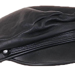 Biker Leather Cap - One Size Fits Most - SKU AC003-DL