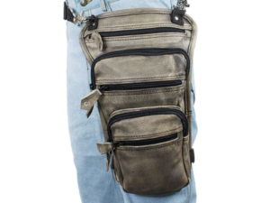 Leather Thigh Bag - Gun Pocket - Distressed Brown - Motorcycle - AC1026-12-DL