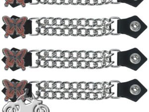 Set of Four Butterfly Vest Extenders with Chrome Chain - AC1048-DL