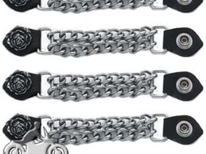 Set of Four Rose Vest Extenders with Chrome Chain - AC1061-DL