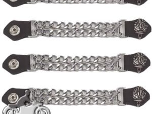 Set of Four Liberty Torch Vest Extenders with Chrome Chain - AC1074-DL
