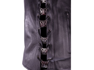 Side Laces Charms - For Vests or Jackets - Set of 6 - Maltese Cross Design - AC1200-DL