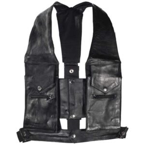 Leather Pocket Vest - Men's - Commando - AC1888-DL