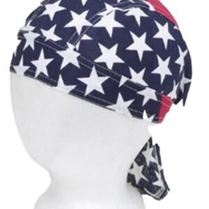 12 American Flag Cotton Skull Caps - Pack of 12 - Dozen - Durag - AC223-DL