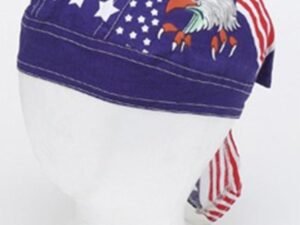 12 American Flag and Eagle Cotton Skull Caps - Pack of 12 - Dozen - Durag - AC232-DL