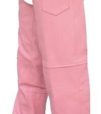 Ladies Hip Hugger Pink Leather Motorcycle Chaps - SKU AL2421-PINK-AL