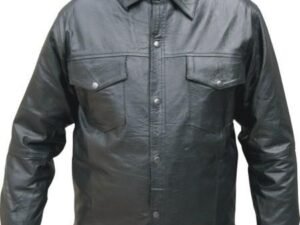 Leather Shirt - Men's - Buffalo - Up To 5XL - Snap Closure - AL2670-AL