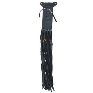 Pony Tail Holder - Hair Accessories - Leather Fringe - Beads - AL3251-AL