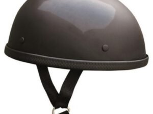 Novelty Motorcycle Helmet - Gloss Black - Turtle - AL3801-AL