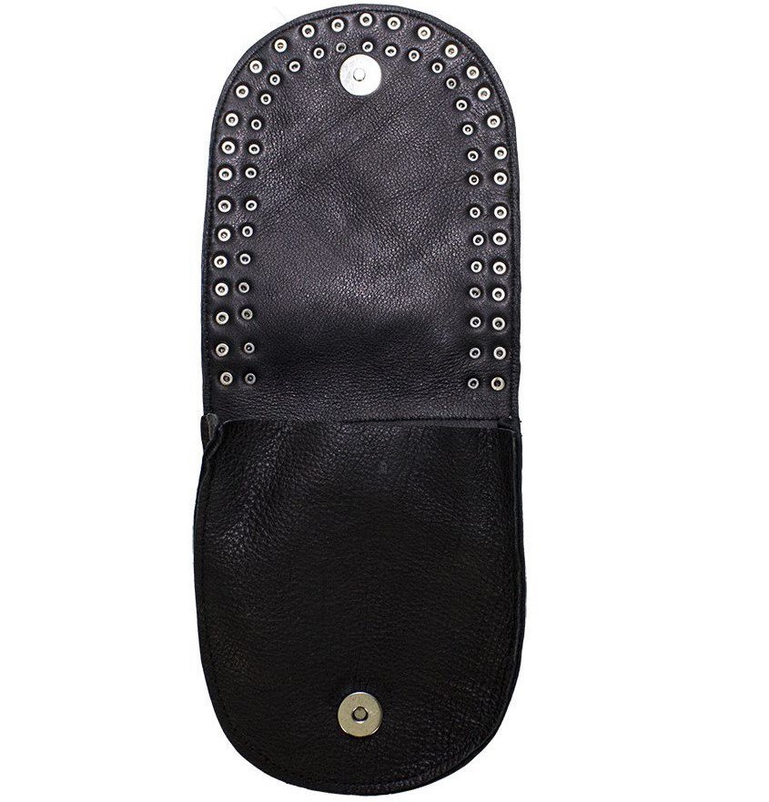 Belt Bag - Leather Purse - Studs Design - Small Handbag - BAG31-11-DL - Image 4