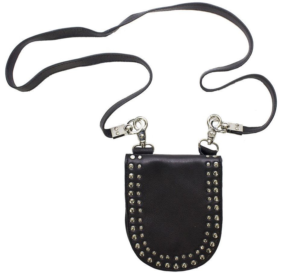 Belt Bag - Leather Purse - Studs Design - Small Handbag - BAG31-11-DL - Image 2