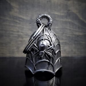Spider - Pewter - Motorcycle Gremlin Bell - Made In USA - SKU BB29-DS