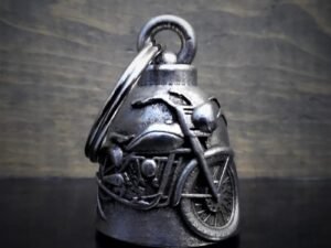 Motorcycle Live To Ride - Pewter - Motorcycle Gremlin Bell - Made In USA - SKU BB33-DS