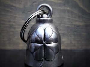 Clover - Pewter - Motorcycle Spirit Bell - Made In USA - SKU BB36-DS