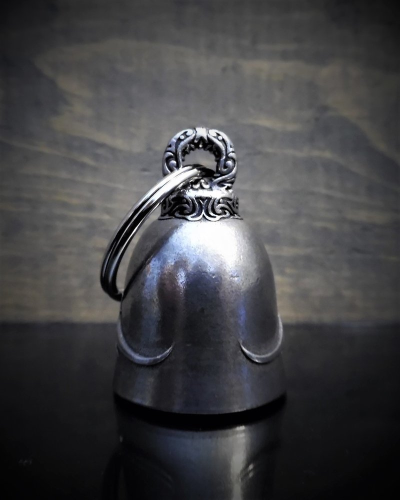 Motorcycle Angel - Pewter - Motorcycle Spirit Bell - Made In USA - SKU BB39-DS - Image 2