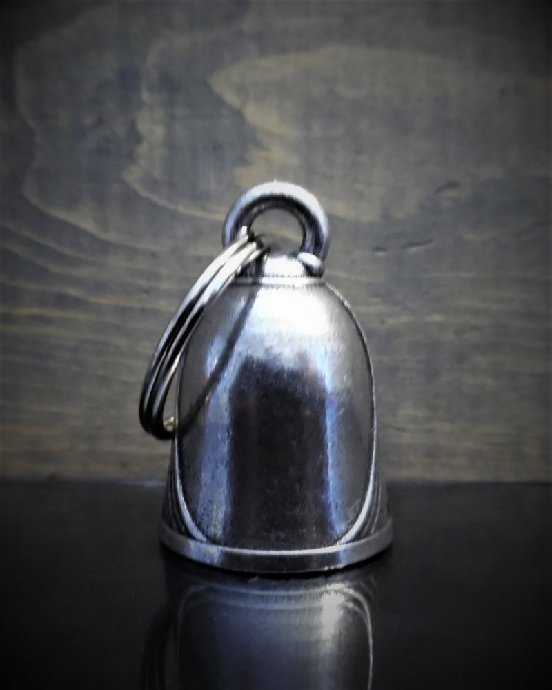 Police - Star - Pewter - Motorcycle Spirit Bell - Made In USA - SKU BB47-DS - Image 2