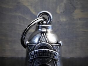Sheriff Star - Pewter - Motorcycle Spirit Bell - Made In USA - SKU BB58-DS