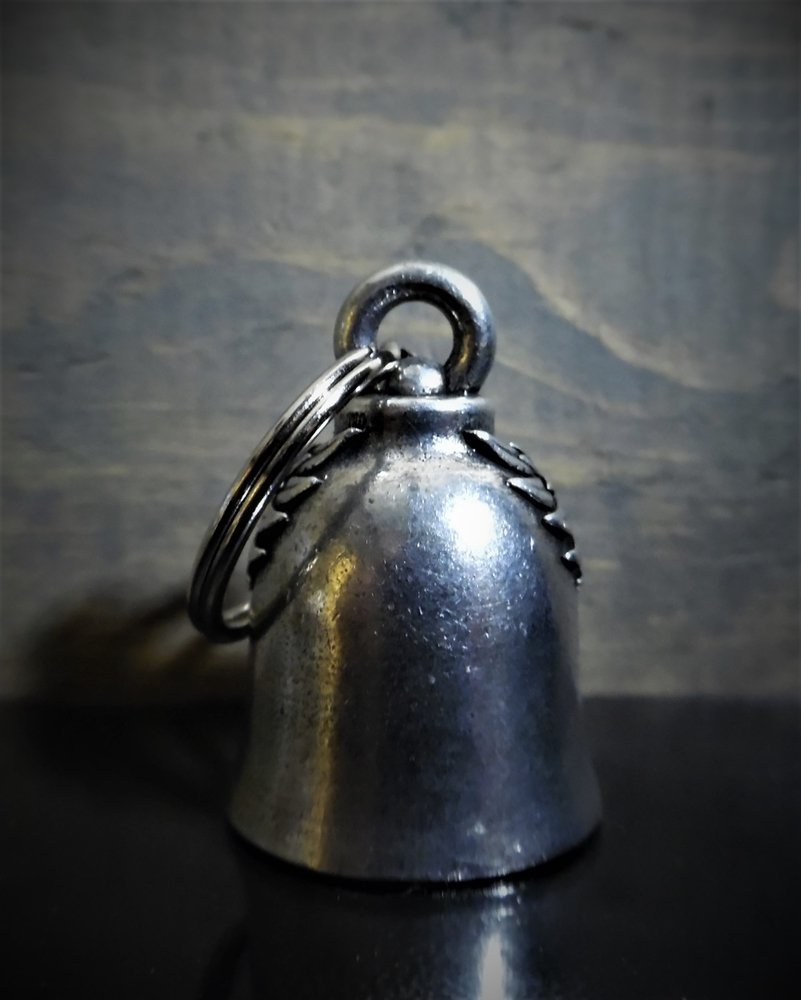 Skull Up Wings - Pewter - Motorcycle Ride Bell - Made In USA - SKU BB60-DS - Image 3