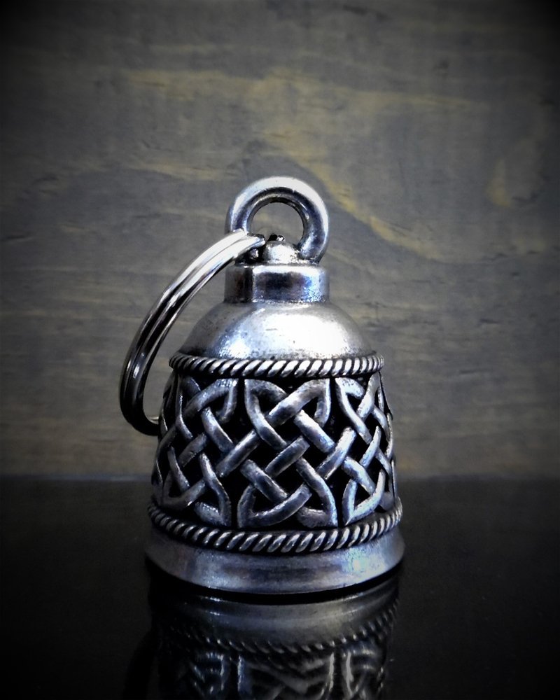 Celtic Band - Pewter - Motorcycle Spirit Bell - Made In USA - SKU BB62-DS - Image 2