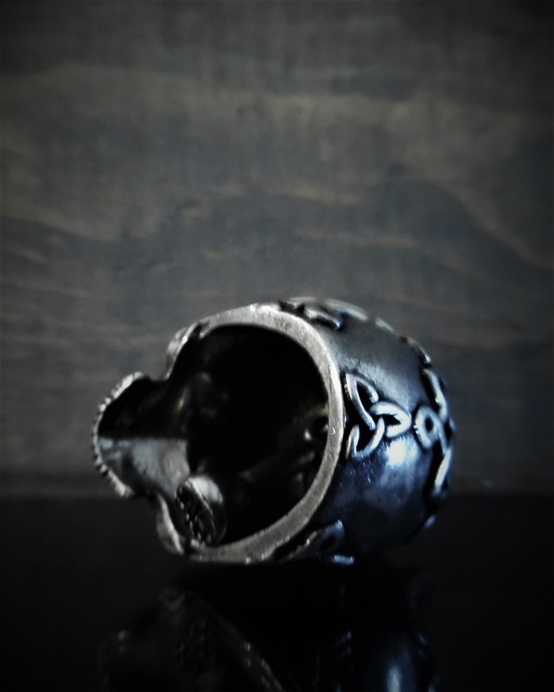 Celtic Skull - Pewter - Motorcycle Spirit Bell - Made In USA - SKU BB70-DS - Image 4