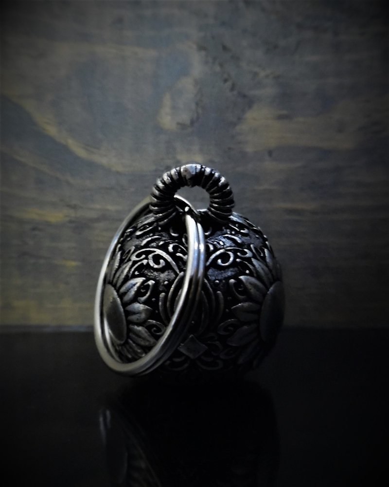Sugar Skull Diamond - Pewter - Motorcycle Spirit Bell - Made In USA - SKU BB77-DS - Image 3