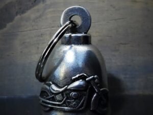 Motorcycle - Pewter - Motorcycle Gremlin Bell - Made In USA - SKU BB86-DS
