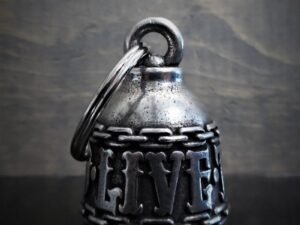 Live To Ride - Pewter - Motorcycle Spirit Bell - Made In USA - SKU BB89-DS