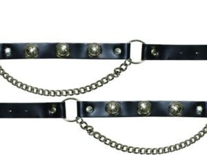 Pair of Biker Boot Chains - Texas Star - SKU GRL-BC9-DL