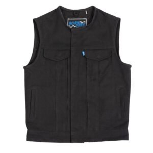 Born Free Fairfax V2 Mens Canvas Motorcycle Vest - BFM637CNVS