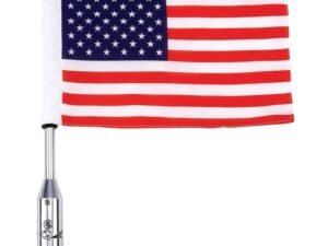 Motorcycle Flag Pole - American Flag - 13" - Accessories - BKFLAGPL-BN