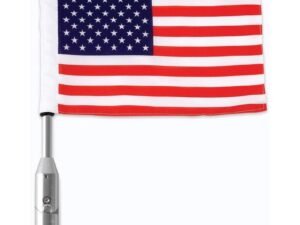 Motorcycle Flag Pole - American Flag - 18" - Accessories - BKFLAGPL18-BN